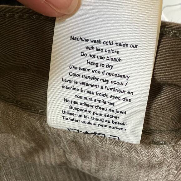 Rag & Bone Army Green Distressed Fit 2 Slim Fit Stretch Twill Chino Pant Men 34 - Picture 16 of 16